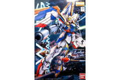 Bandai Spirits Wing Gundam Ver. EW with buster rifle for dynamic display and poseability.