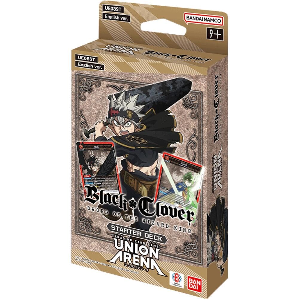 BANDAI Union Arena Starter Deck Black Clover front view, ready for quick-start battles.