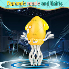 Bangzi Dancing Octopus crawls to support early mobility and exploration.