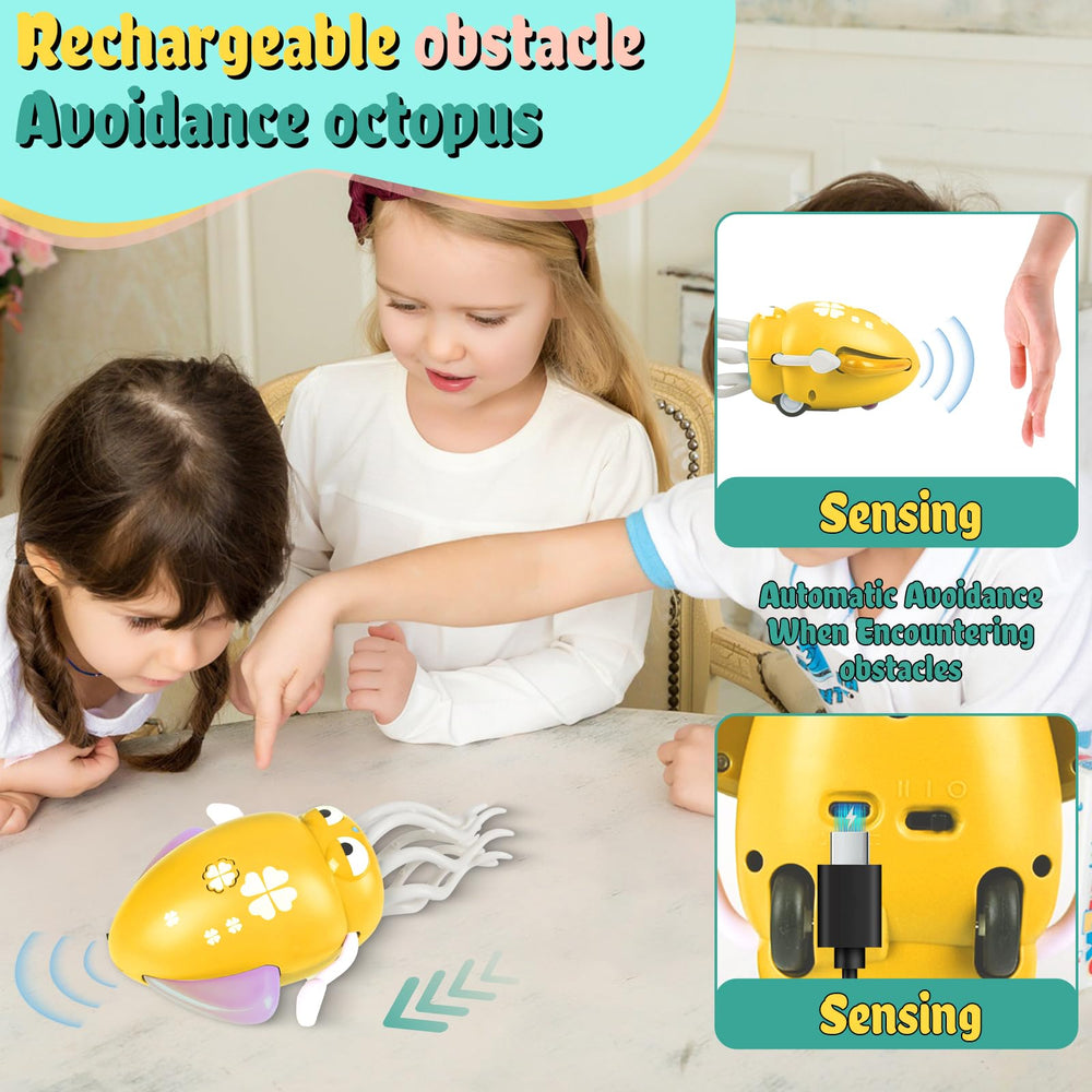 Bangzi Dancing Octopus toy obstacle sensors keep play smooth and safe.