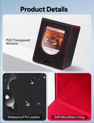 banloga dual-magnet closure keeps cards secure