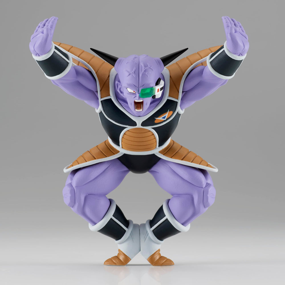 Banpresto Captain Ginyu pose action, perfect for shelf display.