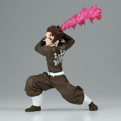 Banpresto Tanjiro Kamado II Vibration Stars figure side view ideal for shelf display.