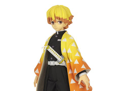 Banpresto Demon Slayer Zenitsu Grandista figure close-up face detailing.