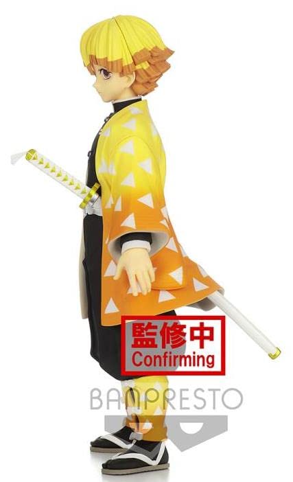 Banpresto Demon Slayer Zenitsu Grandista figure with a stable base.