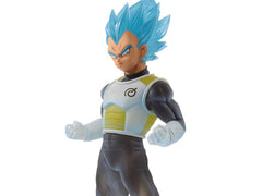 Banpresto Dragon Ball Super Vegeta blue hair front view ideal for shelf showcase