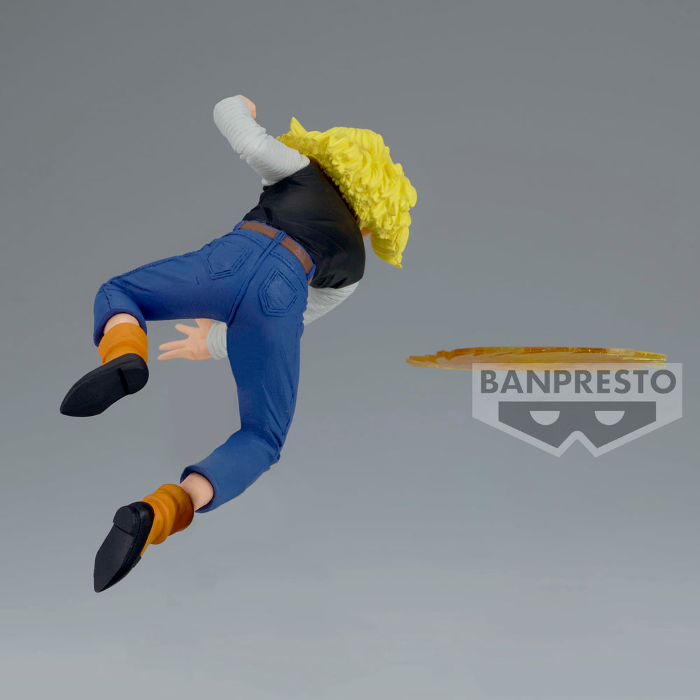 Banpresto Android 18 GXmateria figure side-profile captures dynamic stance.