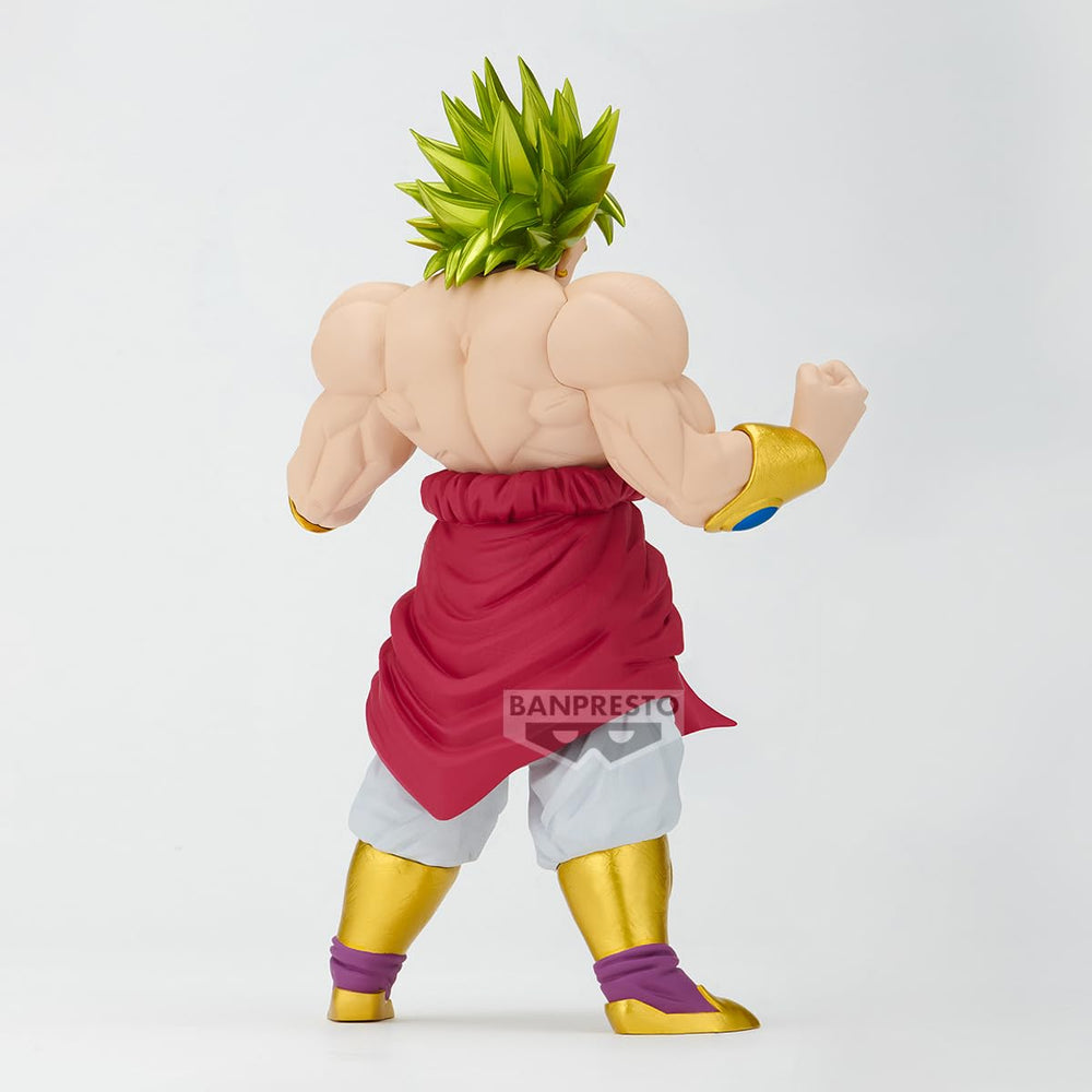 Banpresto Dragon Ball Z Broly Blood of Saiyans figure packaging label, official licensed product for collectors