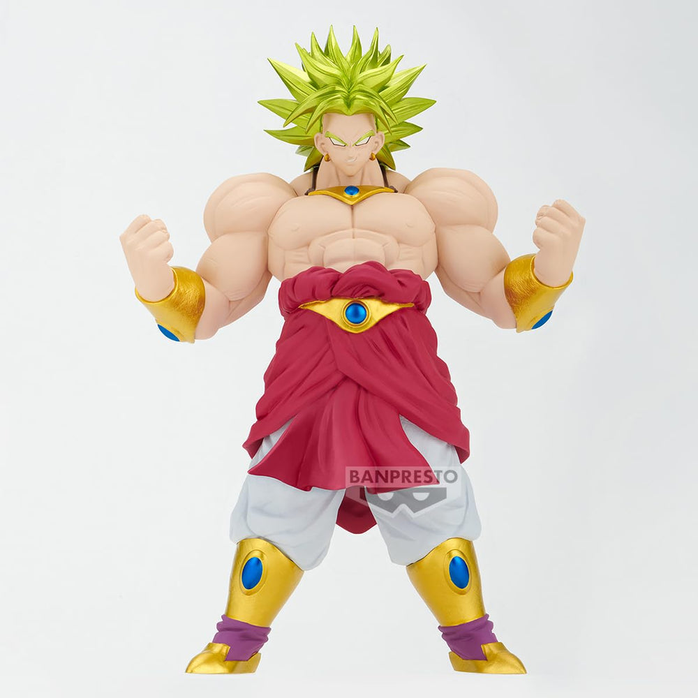 Banpresto Dragon Ball Z Broly Blood of Saiyans figure, side profile, enhances shelf presence