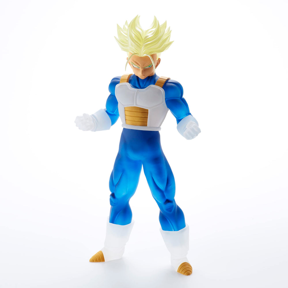 Banpresto Dragon Ball Z Clearise Trunks stands 7.1 inches tall for compact spaces.