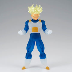 Banpresto Dragon Ball Z Clearise Trunks expression captures energy for dynamic displays.