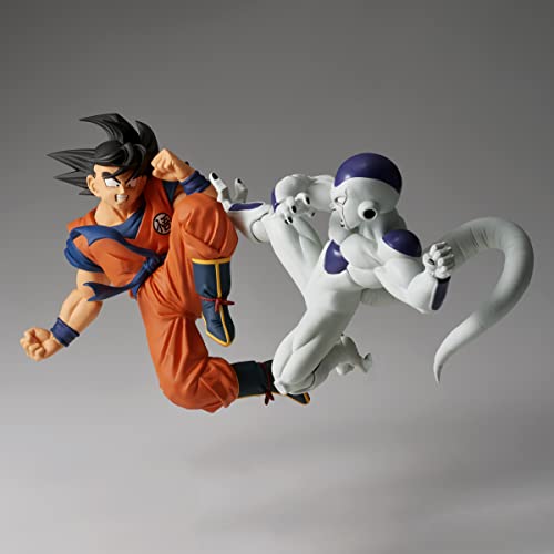 Banpresto Frieza part of a collectible display with Dragon Ball characters