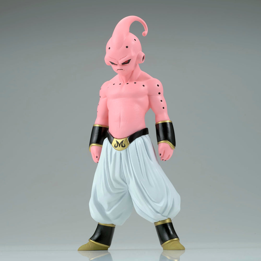 Banpresto Kid Buu Vol.16 on a stand complements other Banpresto figures.