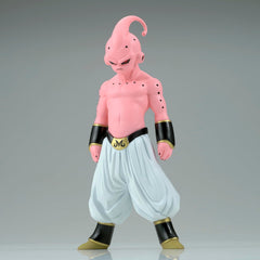 Banpresto Kid Buu Vol.16 on a stand complements other Banpresto figures.