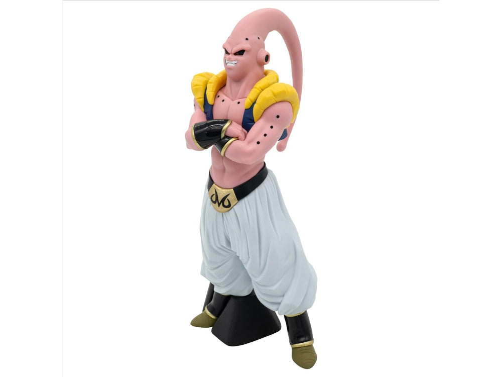 Banpresto Majin Buu packaging shows official Bandai Namco licensing badge