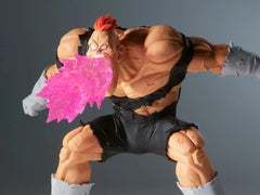 Banpresto Recoome GXmateria figure pose detail highlighting dynamic stance and textured paint