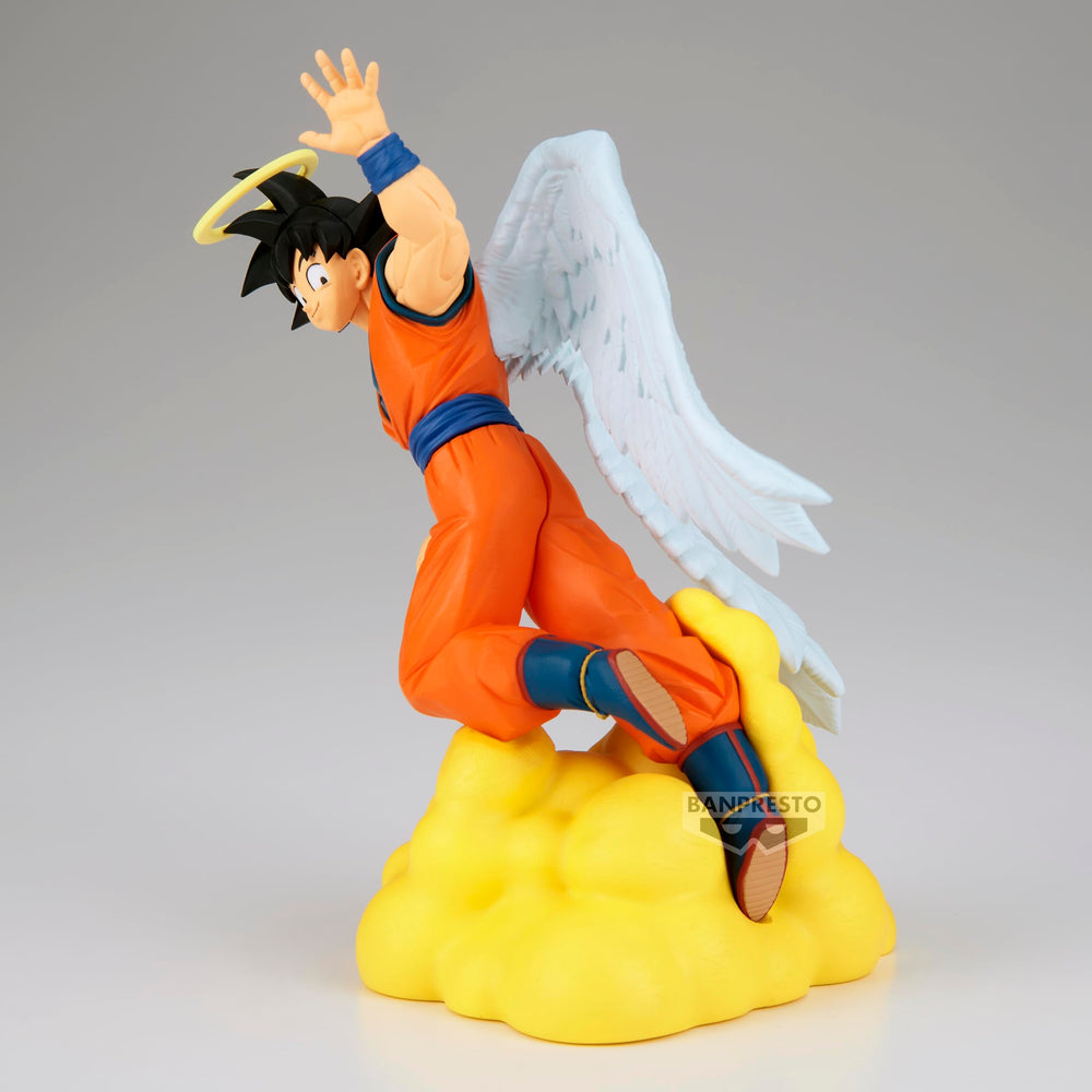 Display-ready Banpresto Goku History Box on a shelf