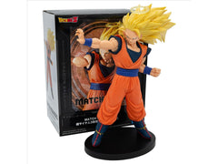 Banpresto Dragon Ball Z SSJ3 Son Goku vs Majin Buu, dynamic pose close-up.