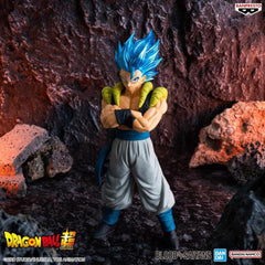Banpresto Gogeta SSGSS licensing label confirms official Bandai origin.