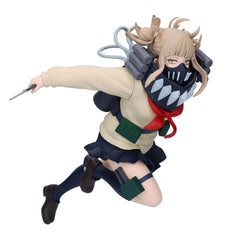 Banpresto Himiko Toga Evil Villains front view highlighting detailed sculpt for display collections.