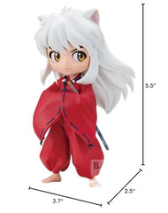 Inuyasha Q Posket Ver A close-up, glossy eyes and cheeks, great for display detail