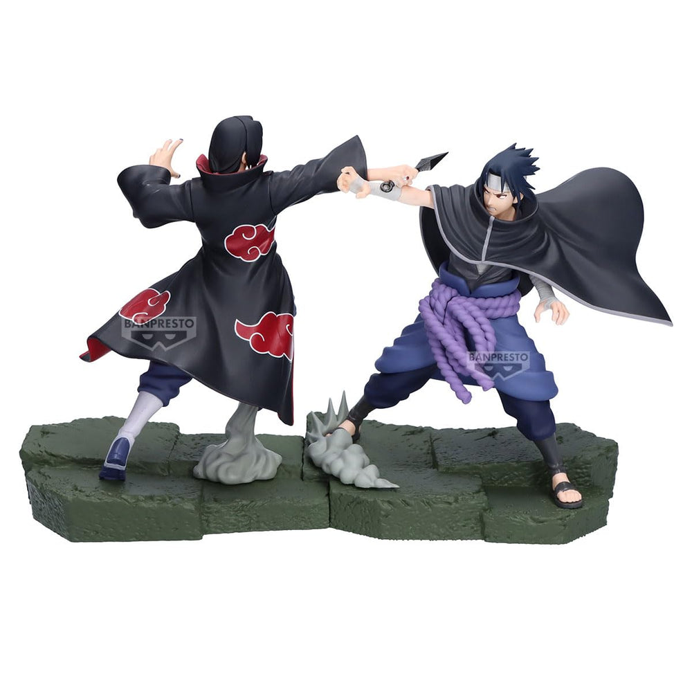 Banpresto Itachi Uchiha box packaging shows licensing proof.