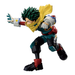 Banpresto Izuku Midoriya ver 2 close-up captures dynamic sculpt and details.