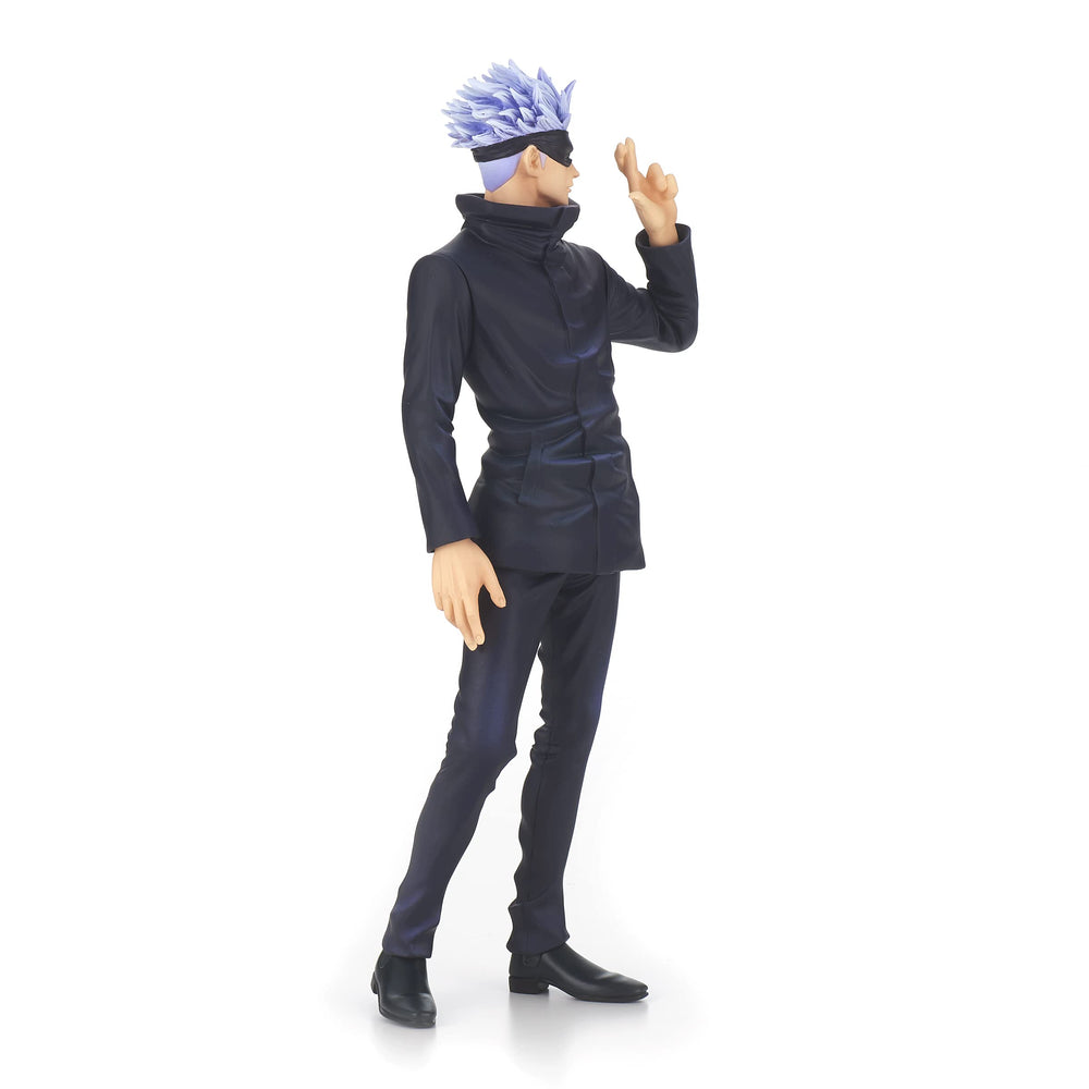 Close-up face detailing on Banpresto Gojo figure