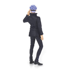 Banpresto Gojo figure packaging showing official product status