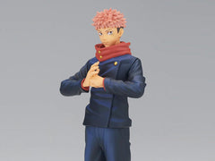 Banpresto Yuji Itadori figure, side view, showcases crafted details for collectors.
