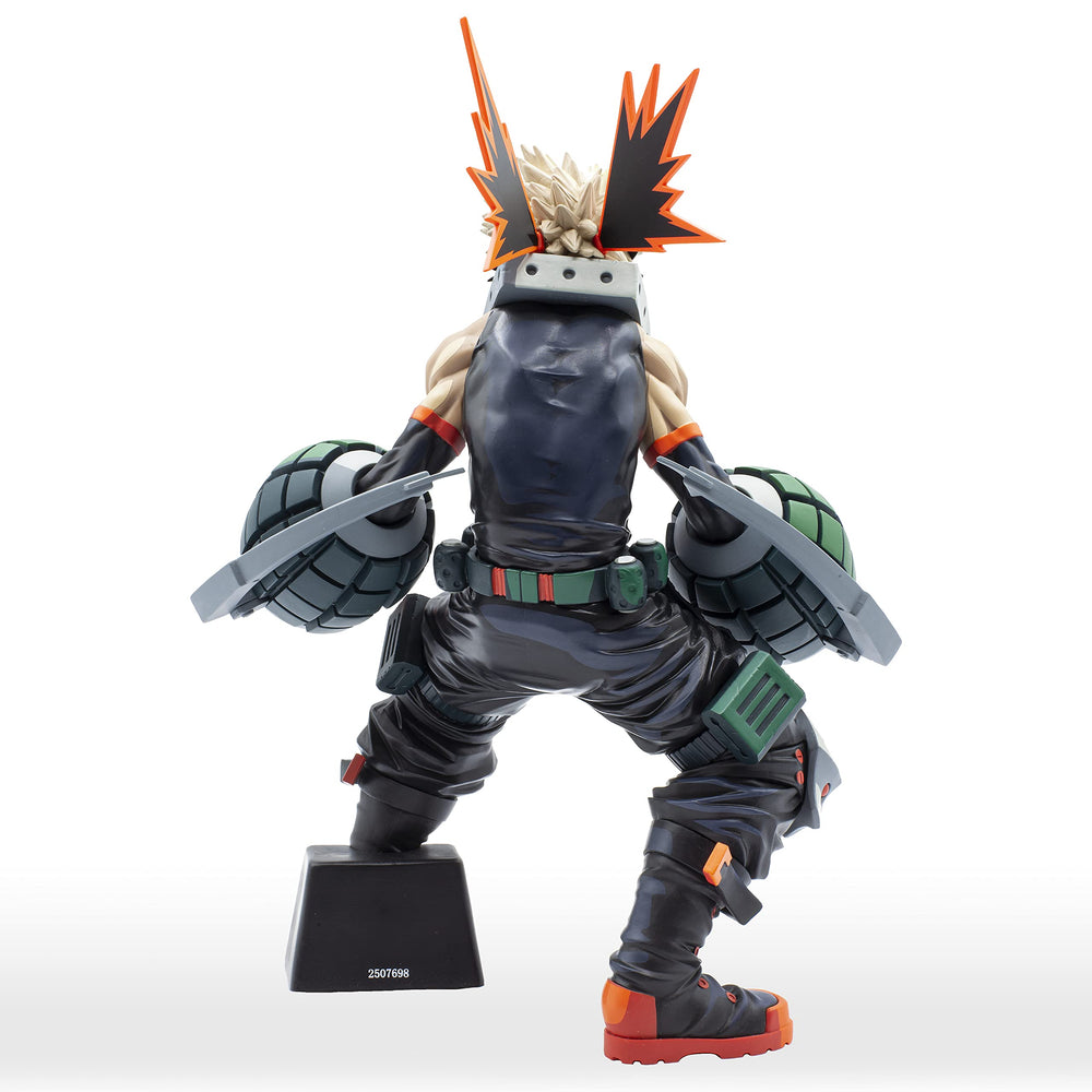 Banpresto Katsuki Bakugo detailed face close-up showing sculpting detail