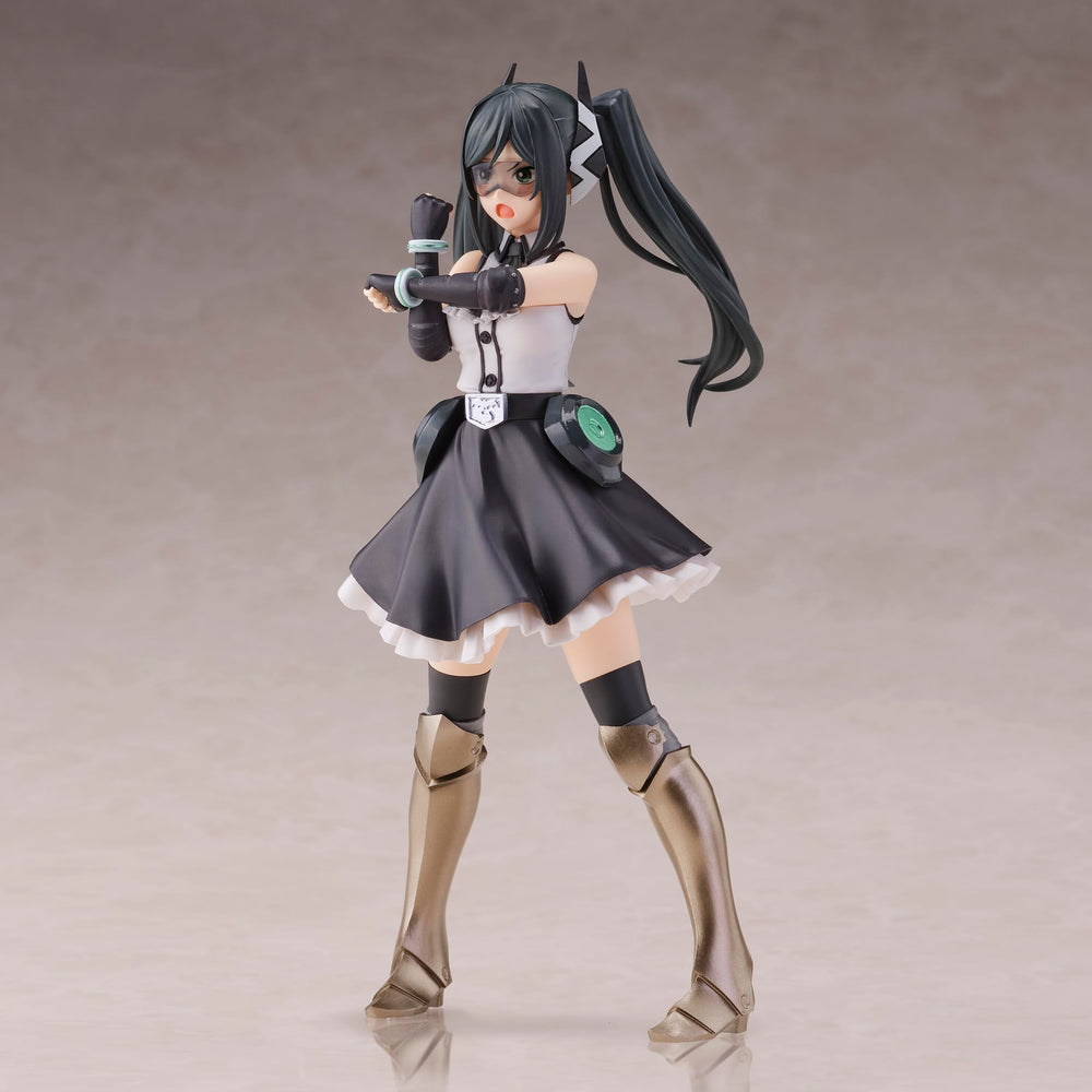 Banpresto Lady Black display-ready pose highlights dynamic silhouette and detail.