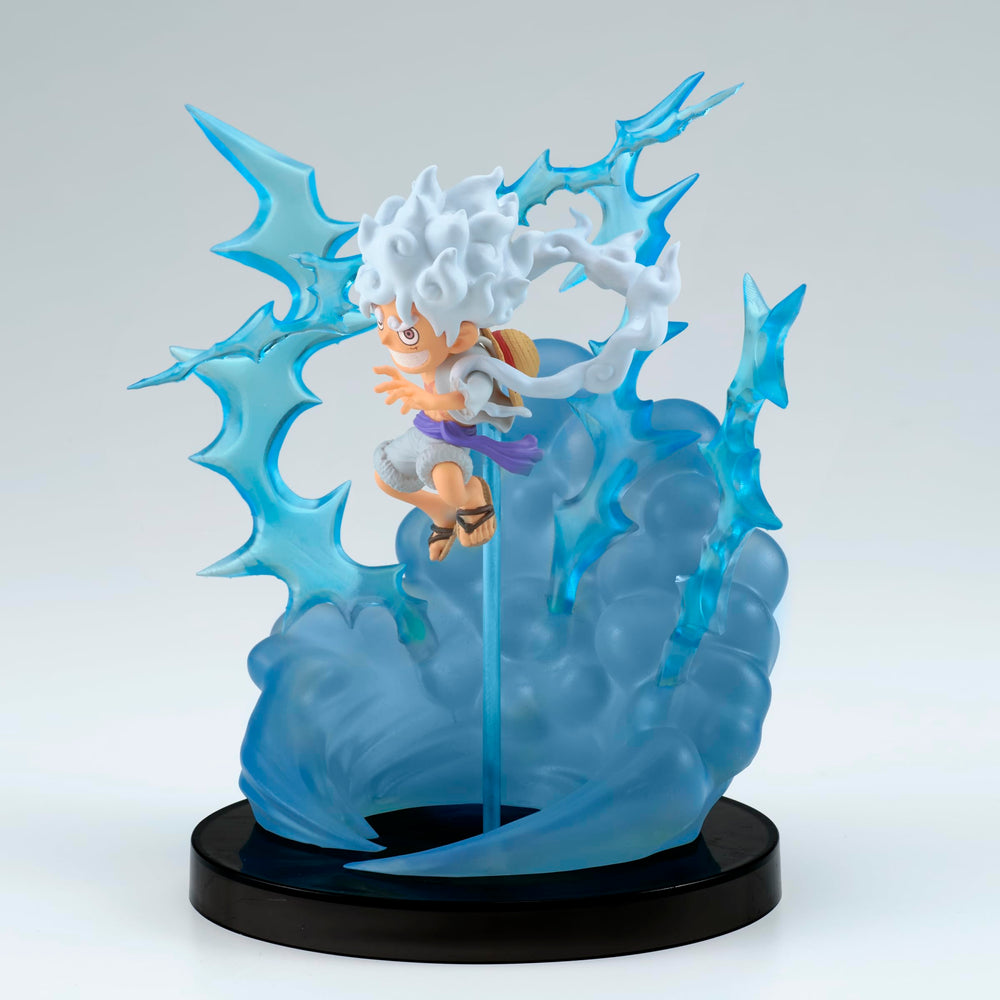 Banpresto Luffy Gear 5 dynamic pose with dramatic display effects