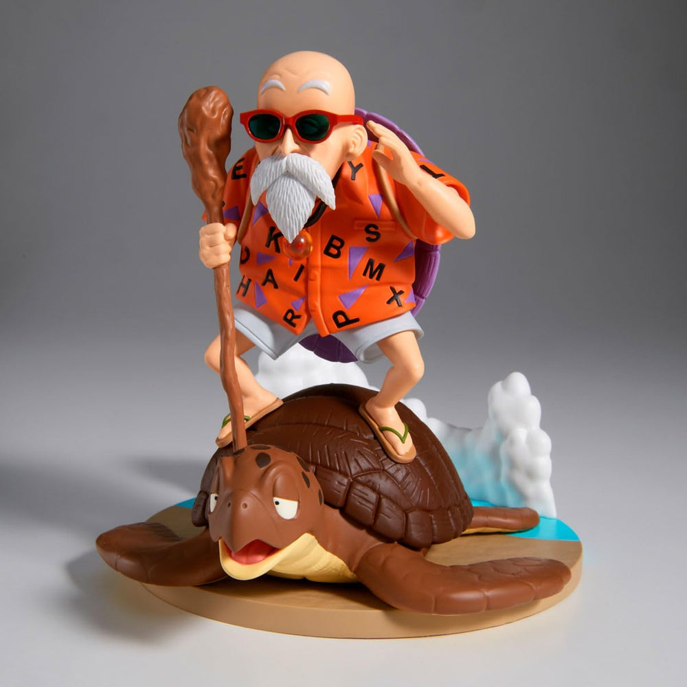 Banpresto Master Roshi History Box base stand for stable display.