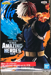 Banpresto MHA Todoroki figure front view for desk display.