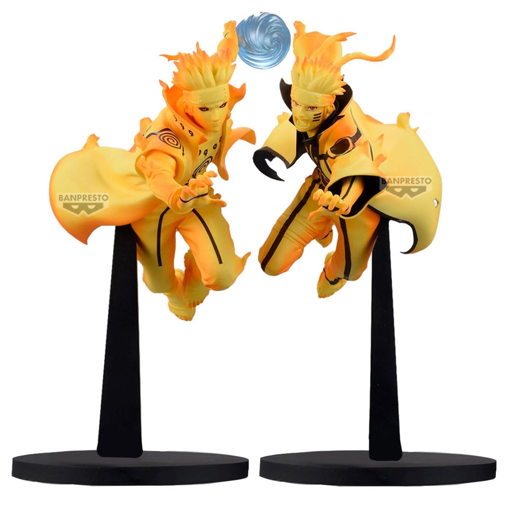 Banpresto Minato Namikaze box shows official licensing and authenticity.