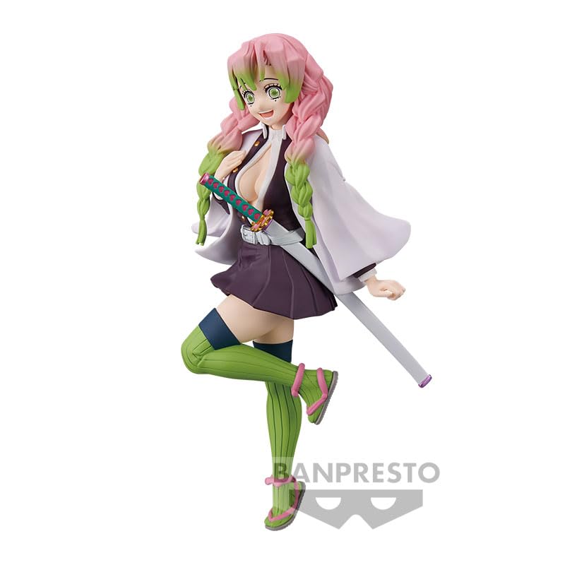 Banpresto Mitsuri Kanroji vol34 display setup ideal for mantle or desk decor.
