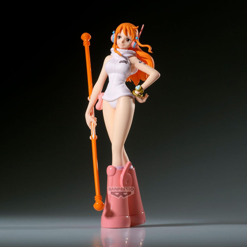 Banpresto Nami Egghead ver close-up face detailing for collector showcases.