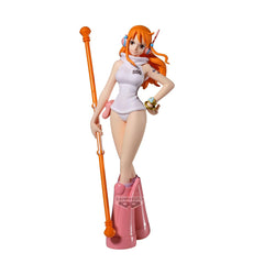 Banpresto Nami Egghead ver Shukko figure front view for shelf display.