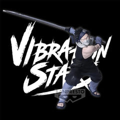 Close-up of Banpresto Zabuza figure showing dynamic hero pose