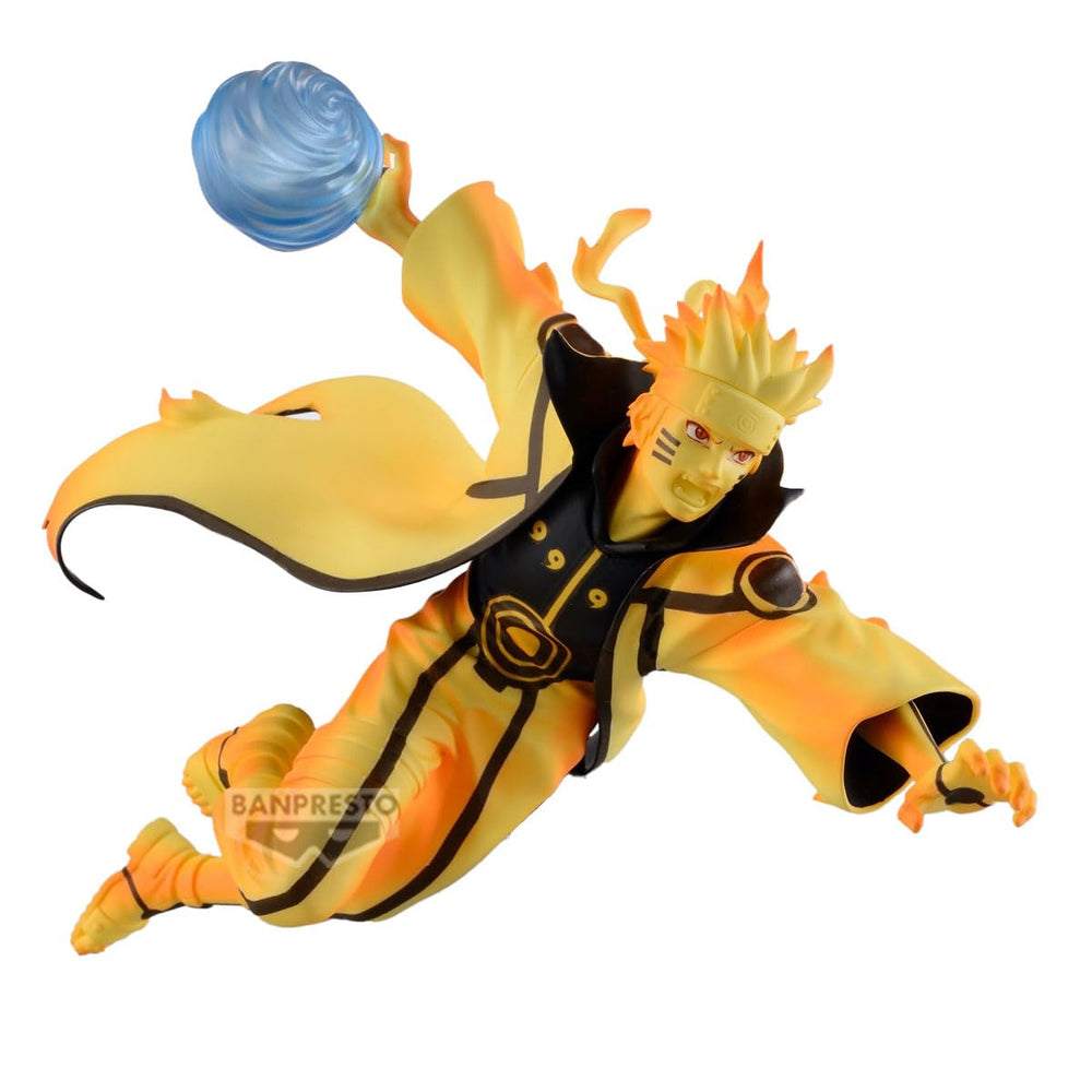 Banpresto Naruto Uzumaki 6.7-inch figure for desk or mantel display.