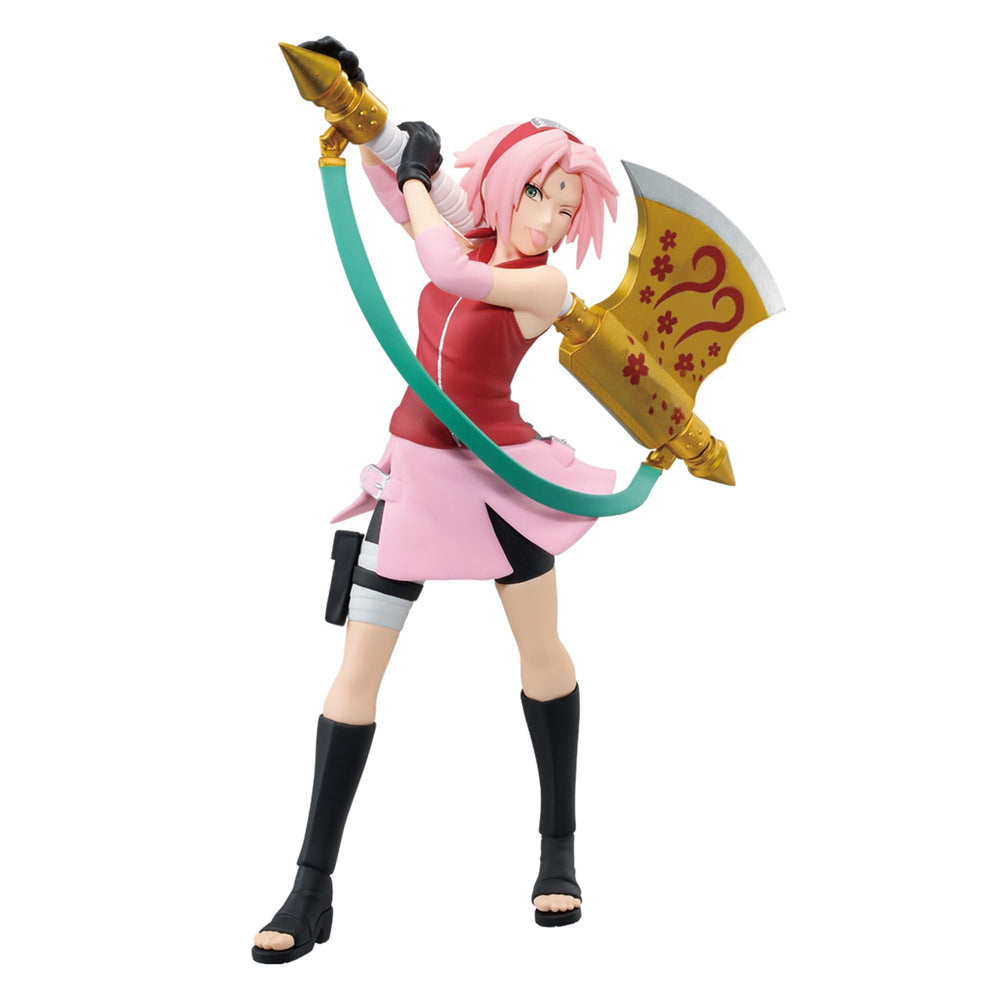 Banpresto Narutop99 Sakura standing figure enhances display with 5.9-inch presence.