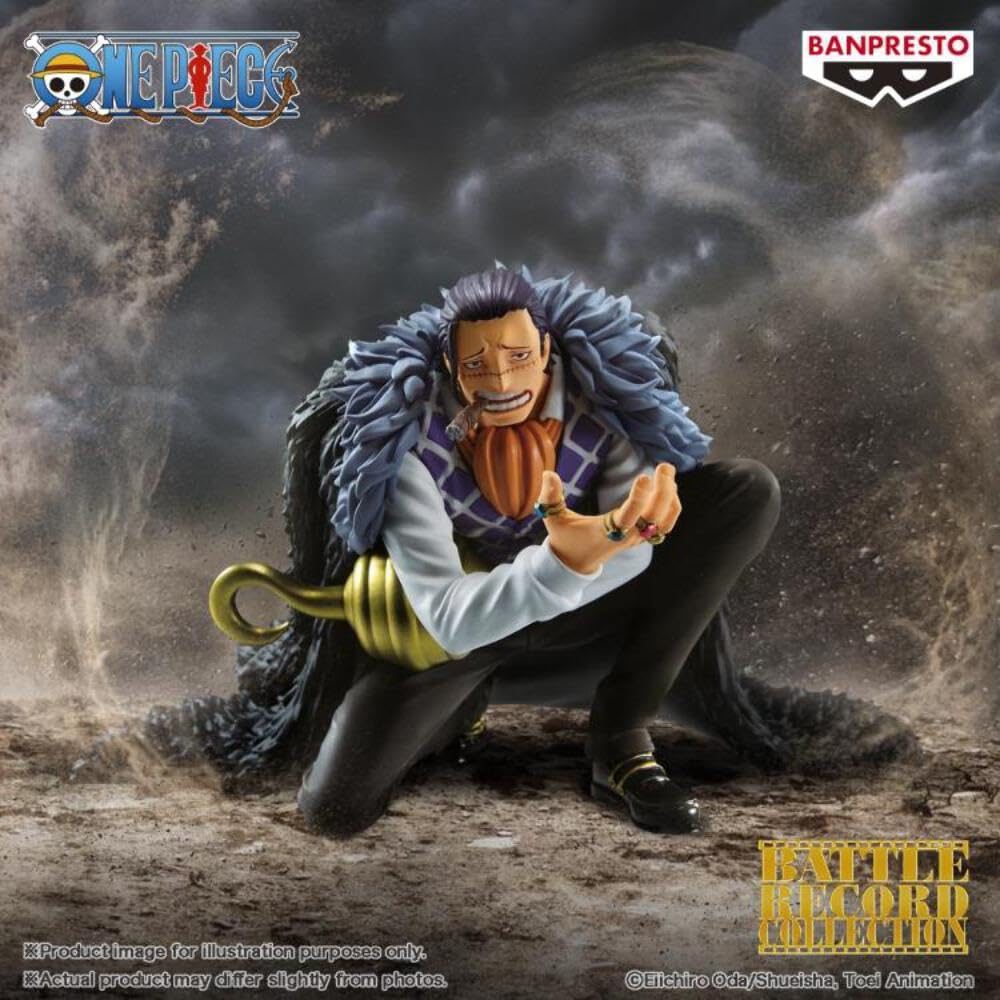 Banpresto One Piece Crocodile diorama-ready figure for shelves.
