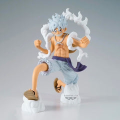 Banpresto Gear 5 Luffy dynamic-pose—enhances action-oriented display setups.