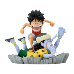 Banpresto One Piece Log Stories Luffy vs Arlong figure for dynamic display