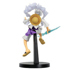 Banpresto One Piece Monkey D. Luffy Gear 5 packaging image with official Bandai Namco label