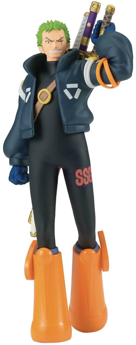 Banpresto Roronoa Zoro Egghead Shukko figure on display elevates your One Piece collection