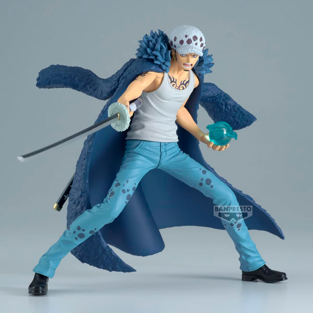 Banpresto Trafalgar Law II Battle Record figure—side view right shows details and balance.