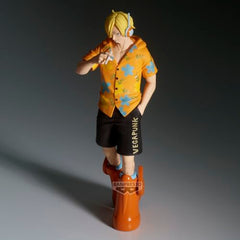 Banpresto Sanji Egghead Shukko figure in dynamic action pose.