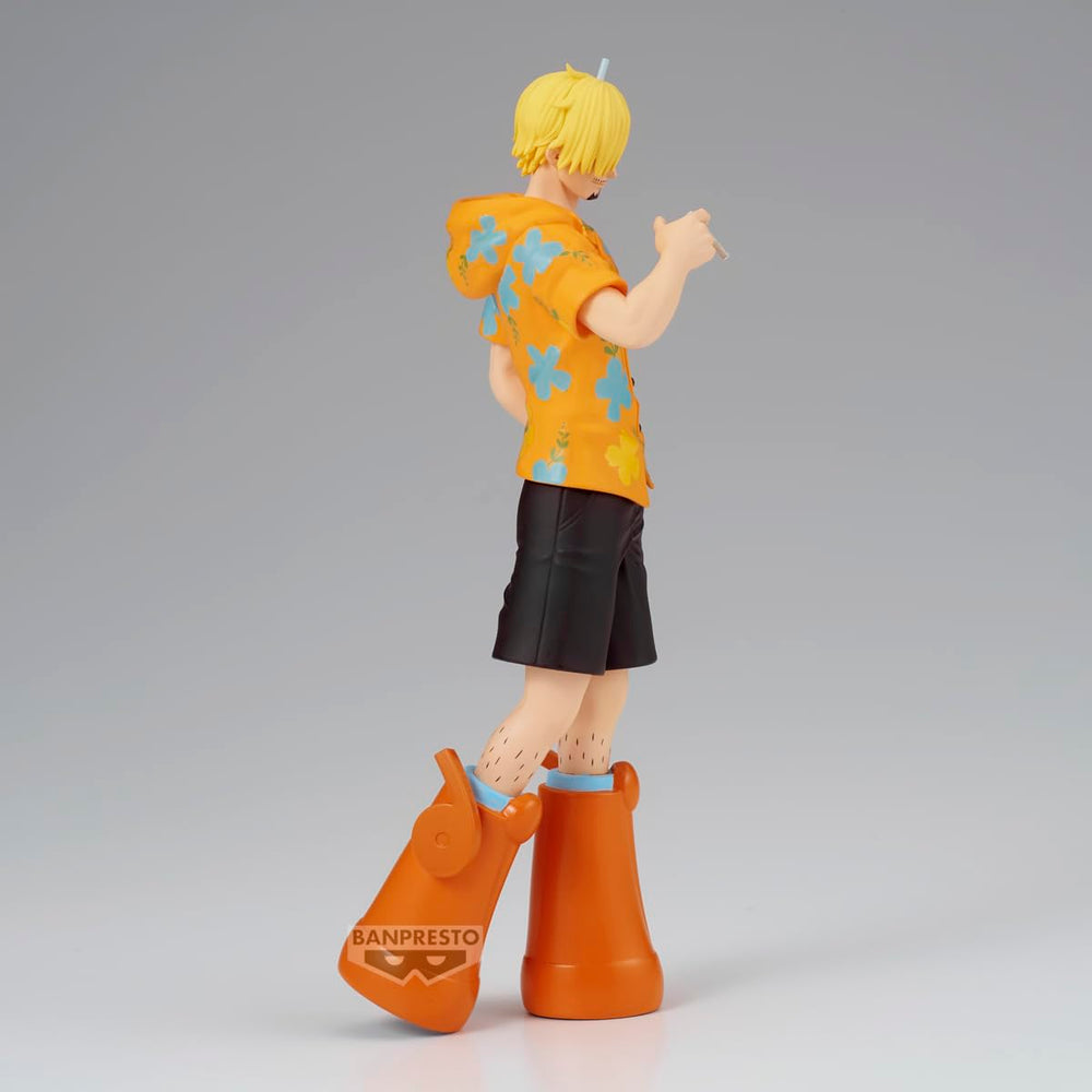 Banpresto Sanji Egghead Shukko figure pose captures iconic stance.